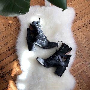 Jeffrey Campbell Ibiza Cutout Booties 6.5
